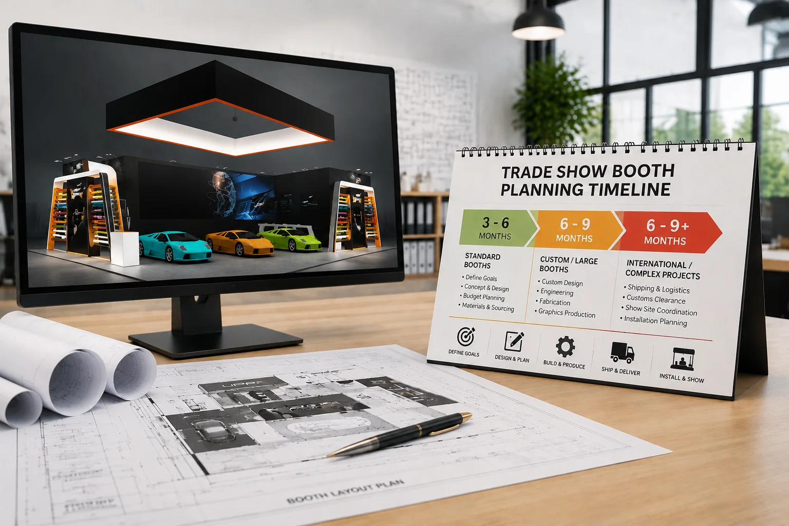 planning a trade show booth timeline for exhibitors